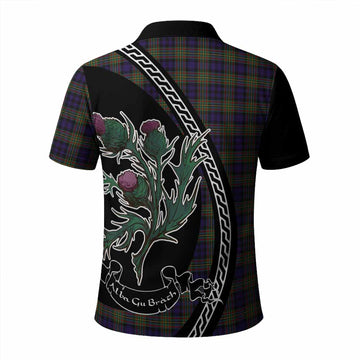 MacLellan (McLellan) Family Crest Tartan Polo Shirt Alba Thistle Inspired