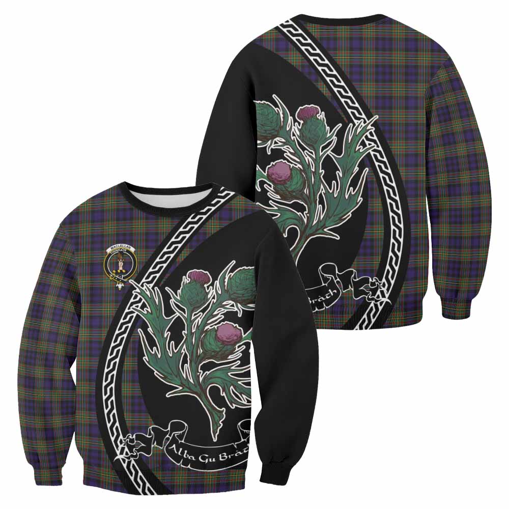 MacLellan (McLellan) Family Crest Tartan Sweatshirt Alba Thistle Inspired - Tartan Vibes Clothing