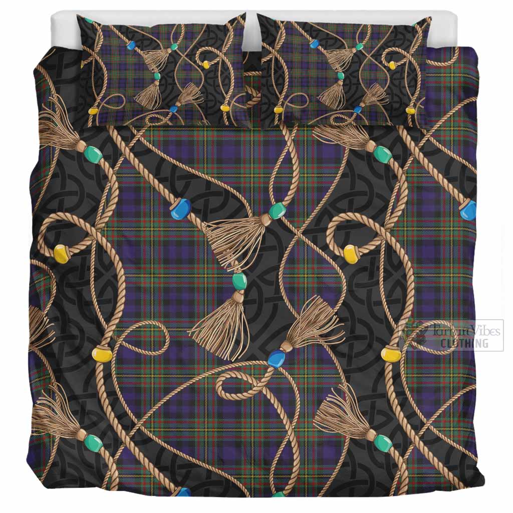 MacLellan (McLellan) Scottish Tartan Twisted Ropes Stylized Bedding Set UK Bedding Set UK Super King 104*94 inch - Tartan Vibes Clothing