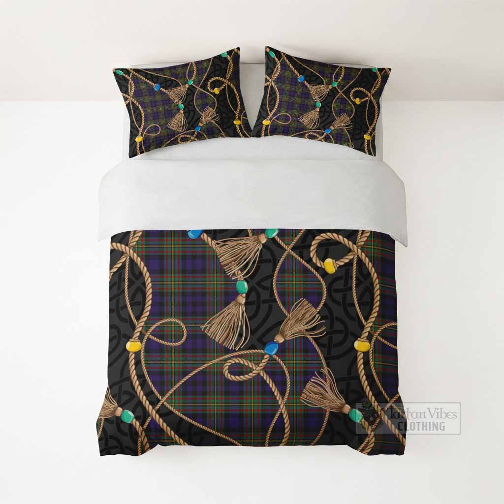 MacLellan (McLellan) Scottish Tartan Twisted Ropes Stylized Bedding Set - Tartan Vibes Clothing