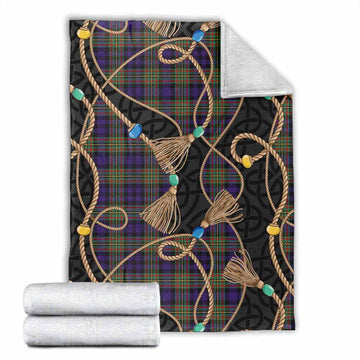 MacLellan (McLellan) Scottish Tartan Twisted Ropes Stylized Blanket X-Large 59 x 79 inches 150 x 200 cm - Tartan Vibes Clothing