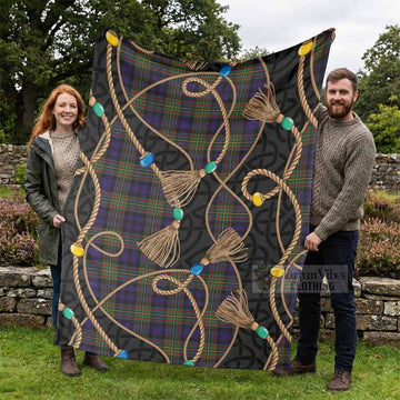 MacLellan (McLellan) Scottish Tartan Twisted Ropes Stylized Blanket - Tartan Vibes Clothing