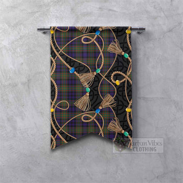 MacLellan (McLellan) Scottish Tartan Twisted Ropes Stylized Gonfalon
