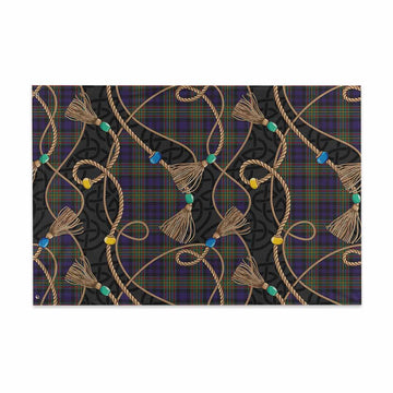 MacLellan (McLellan) Scottish Tartan Twisted Ropes Stylized House Flag