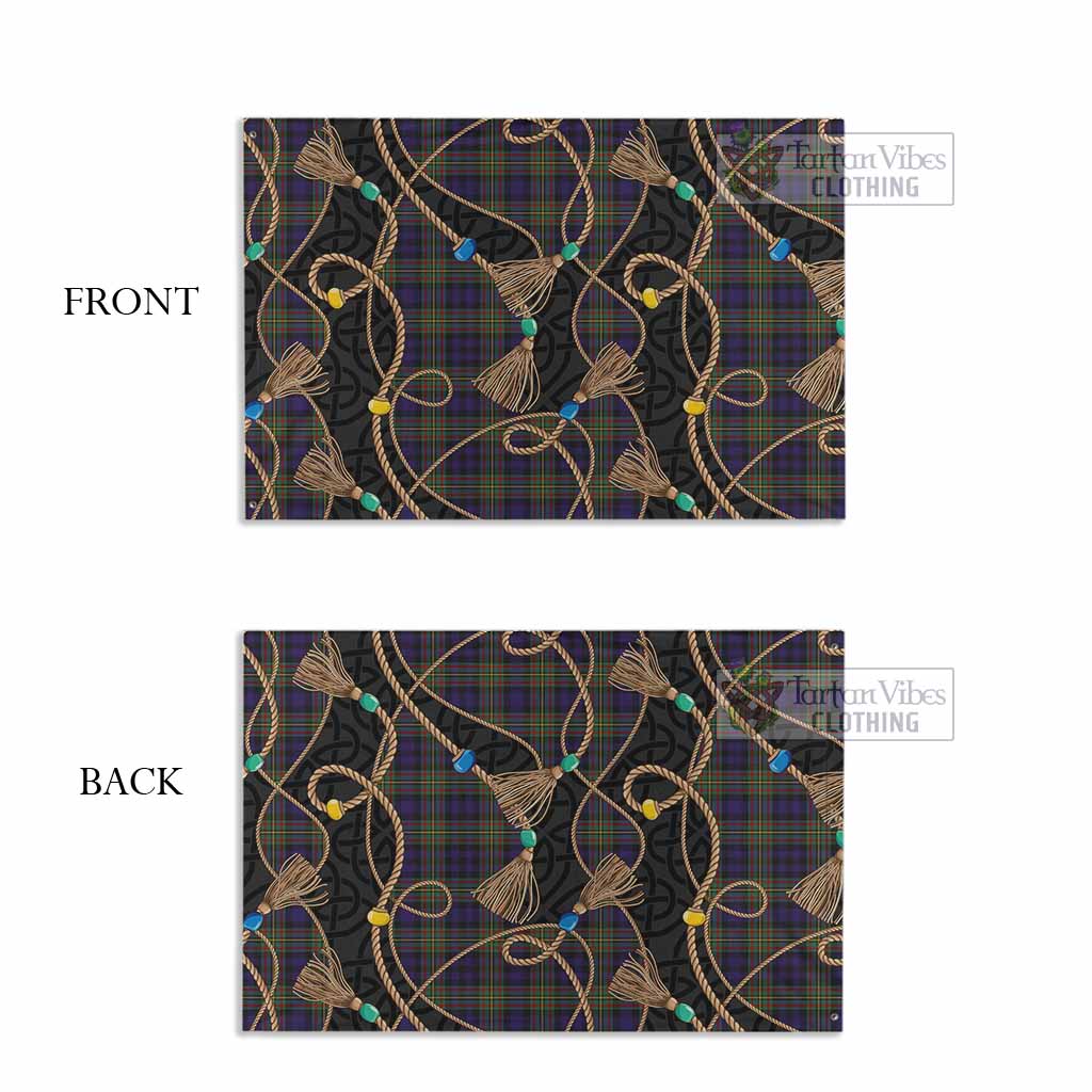 MacLellan (McLellan) Scottish Tartan Twisted Ropes Stylized House Flag - Tartan Vibes Clothing