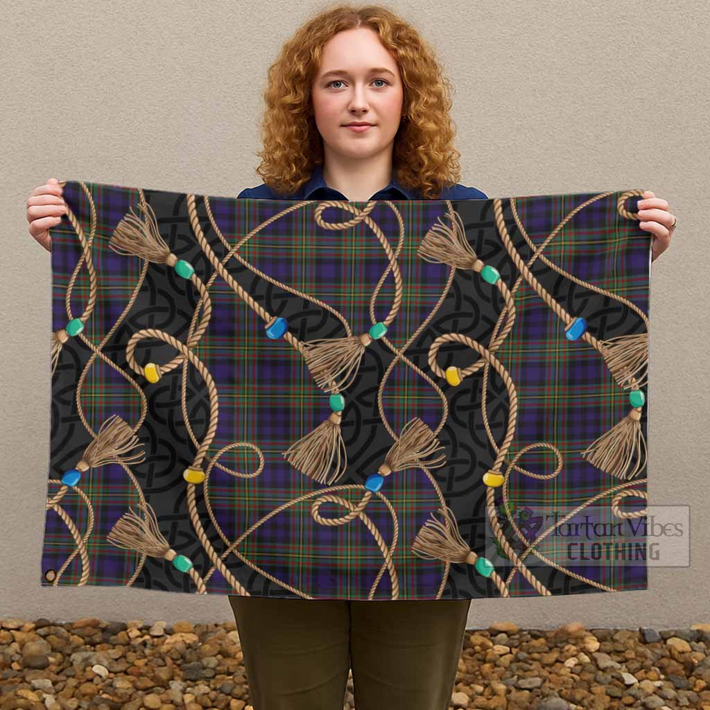 MacLellan (McLellan) Scottish Tartan Twisted Ropes Stylized House Flag - Tartan Vibes Clothing