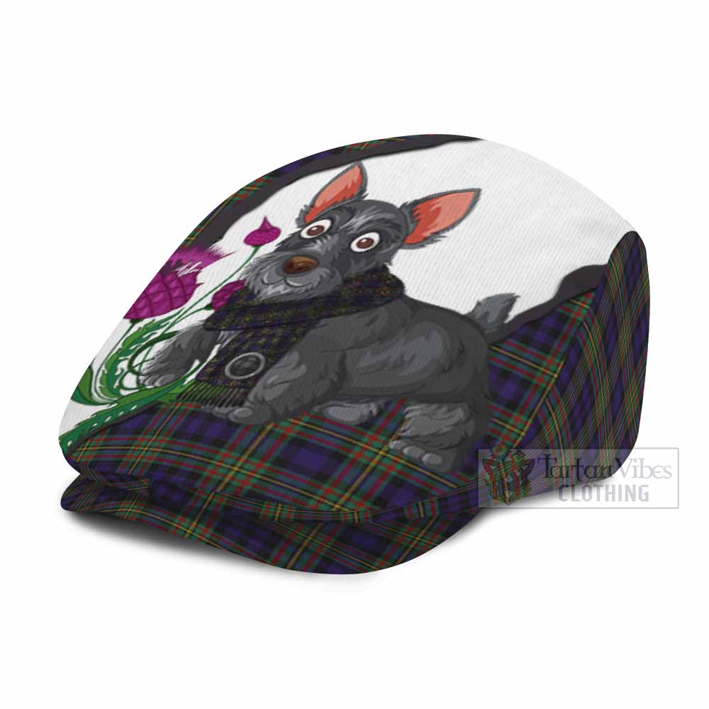 MacLellan (McLellan) Scottish Terrier Tartan Flat Cap, Jeff Cap Thistle Heritage Art - Tartan Vibes Clothing