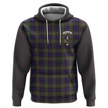 MacLellan (McLellan) Tartan Accent Hoodie with Family Crest
