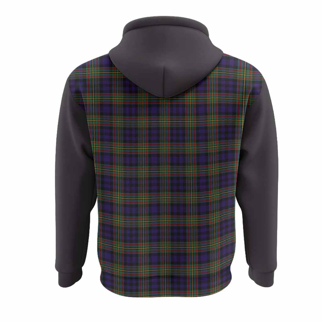 MacLellan (McLellan) Tartan Accent Hoodie with Family Crest