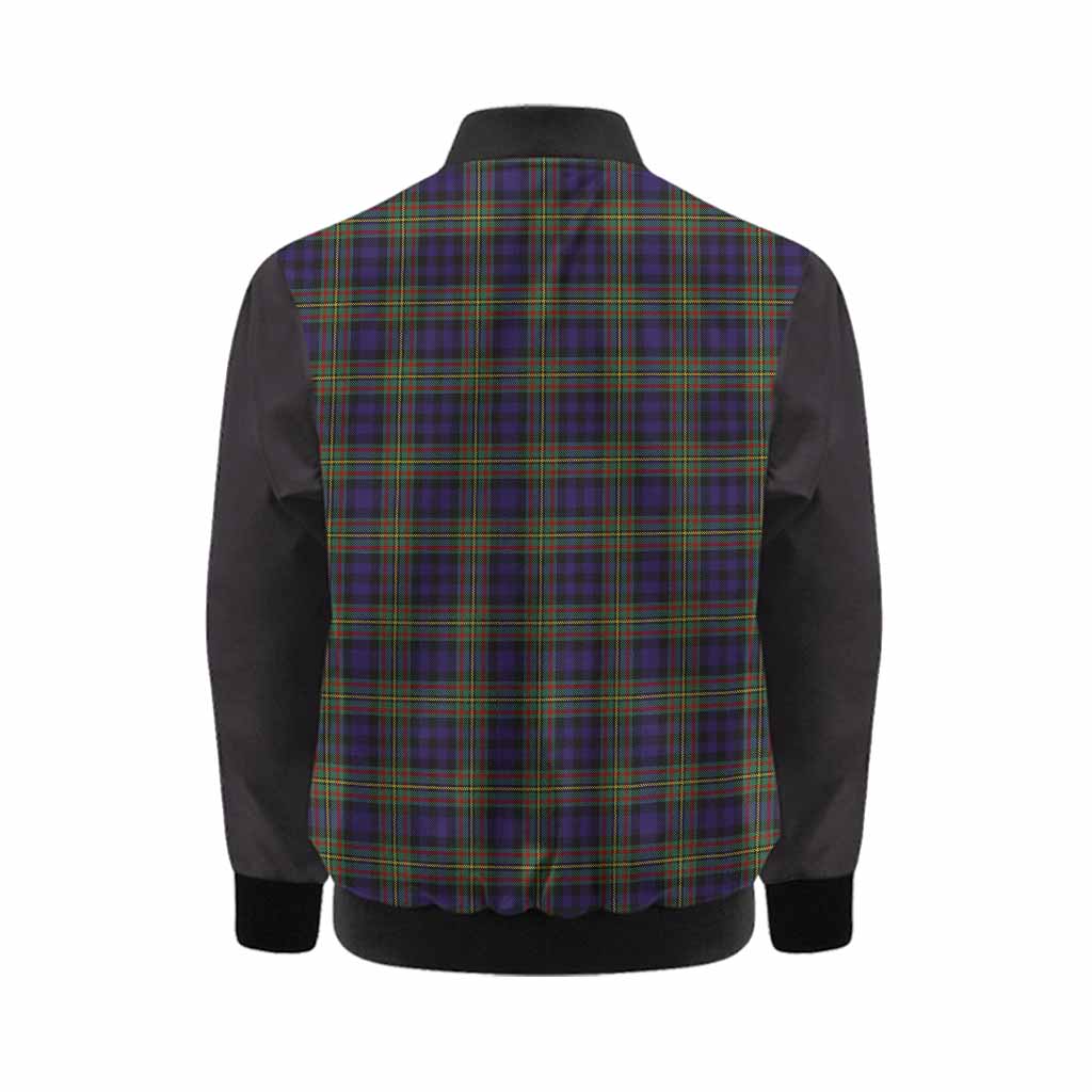 MacLellan (McLellan) Tartan Accent Kid Bomber Jacket with Family Crest