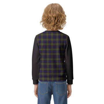 MacLellan (McLellan) Tartan Accent Kid Knitted Sweatshirt with Family Crest