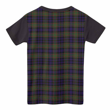 MacLellan (McLellan) Tartan Accent Kid T-shirt with Family Crest