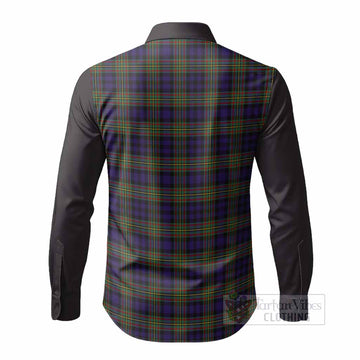 MacLellan (McLellan) Tartan Accent Long Sleeve Button Shirts with Family Crest