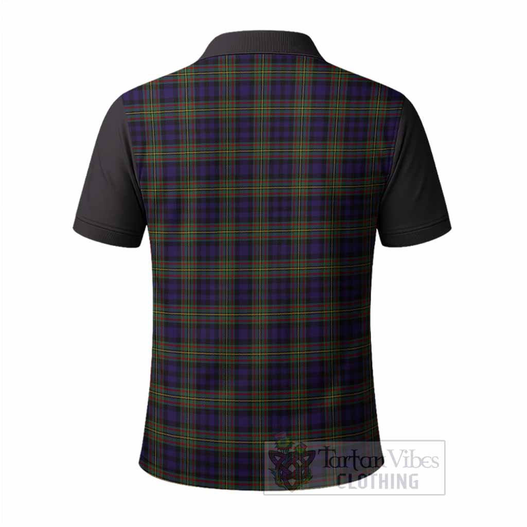 MacLellan (McLellan) Tartan Accent Polo Shirt with Family Crest