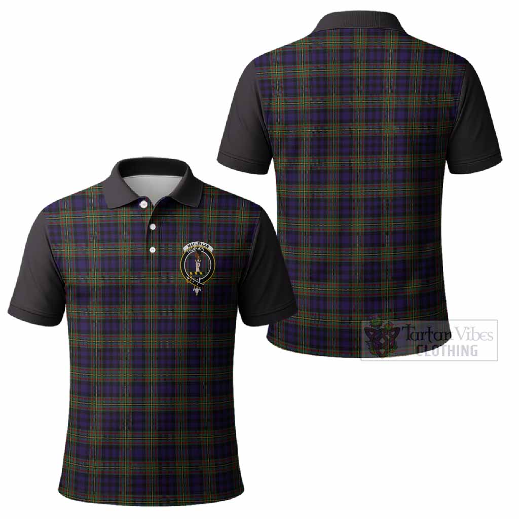 MacLellan (McLellan) Tartan Accent Polo Shirt with Family Crest