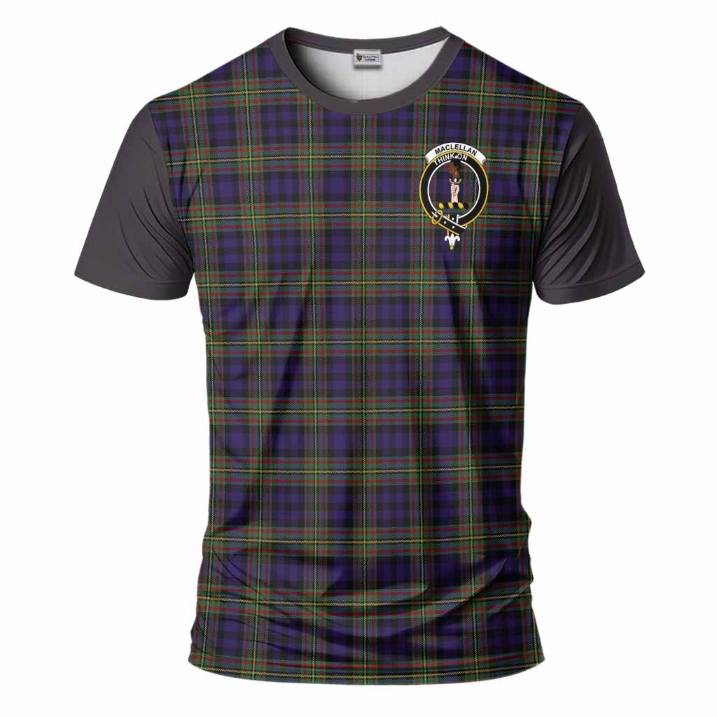 MacLellan (McLellan) Tartan Accent T-Shirt with Family Crest