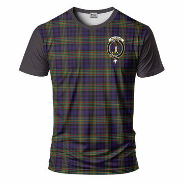 MacLellan (McLellan) Tartan Accent T-Shirt with Family Crest