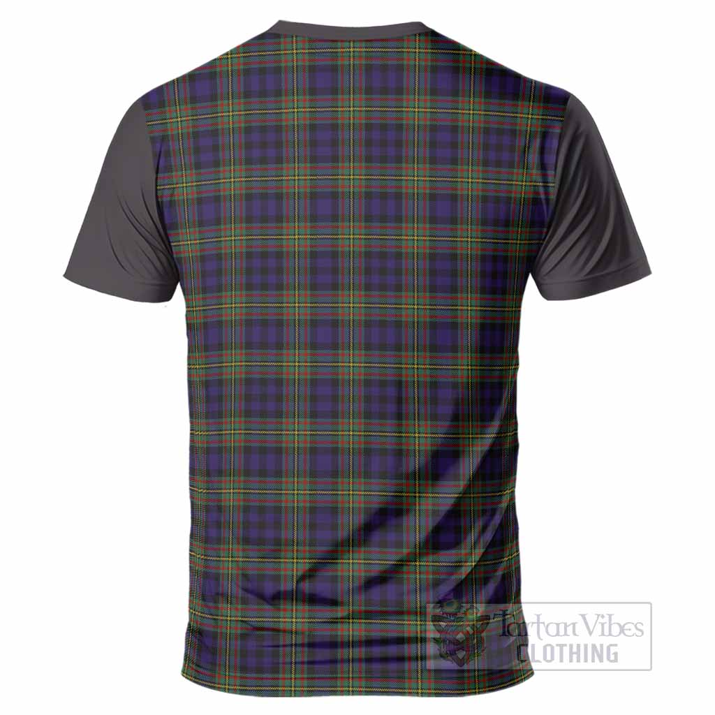 MacLellan (McLellan) Tartan Accent T-Shirt with Family Crest