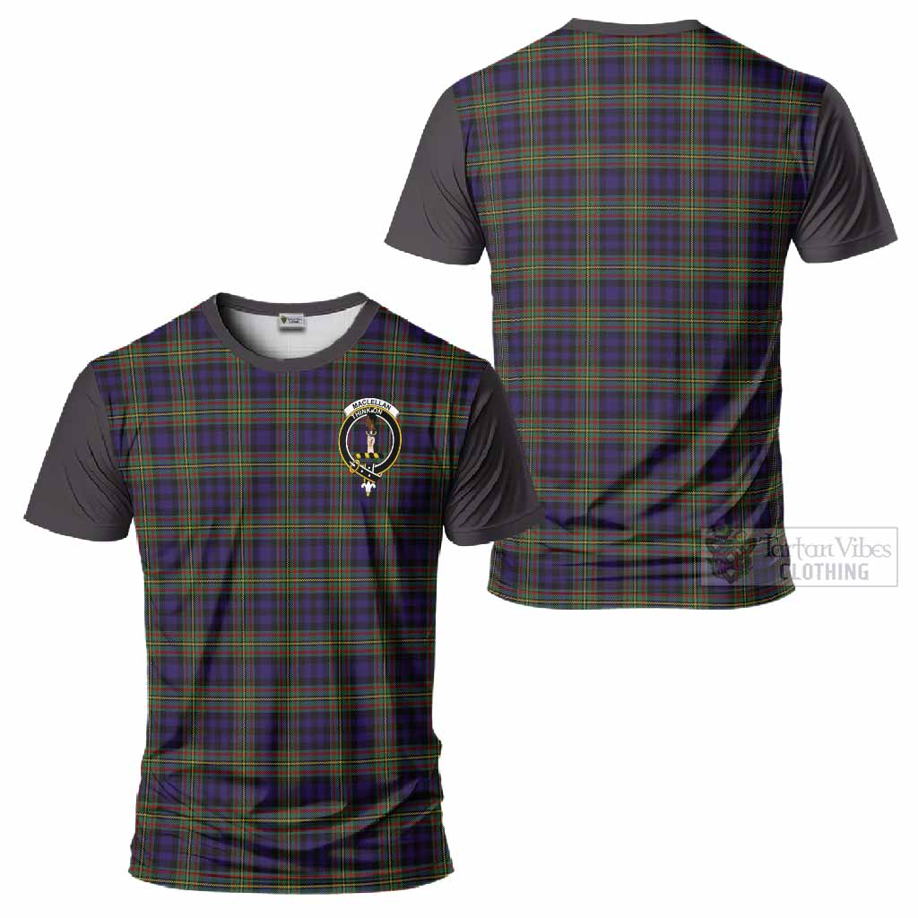 MacLellan (McLellan) Tartan Accent T-Shirt with Family Crest