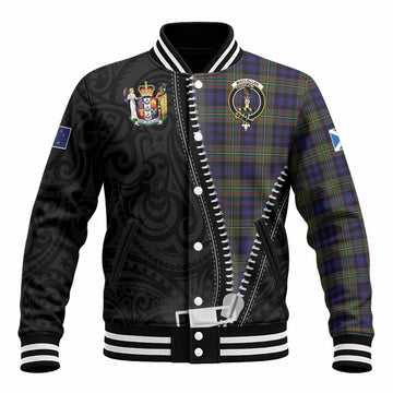 MacLellan (McLellan) Tartan Baseball Jacket New Zealand Pattern Unique Zipper Stylized