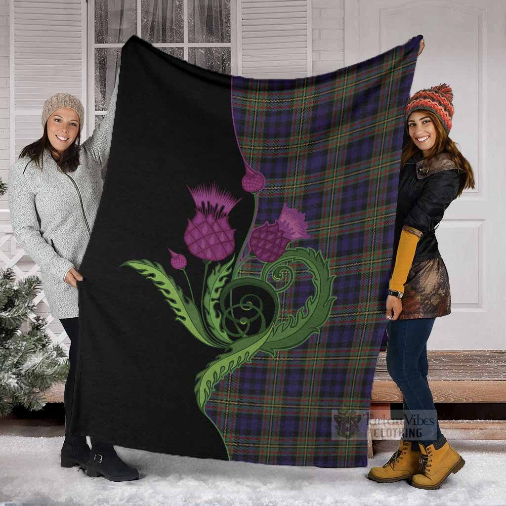 MacLellan (McLellan) Tartan Blanket Traditional Scottish Thistle - Tartan Vibes Clothing