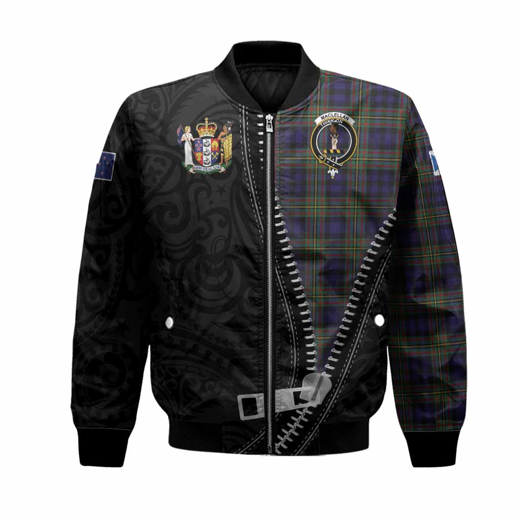 MacLellan (McLellan) Tartan Bomber Jacket New Zealand Pattern Unique Zipper Stylized