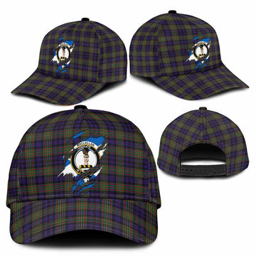 MacLellan (McLellan) Tartan Classic Cap with Family Crest In Me Style