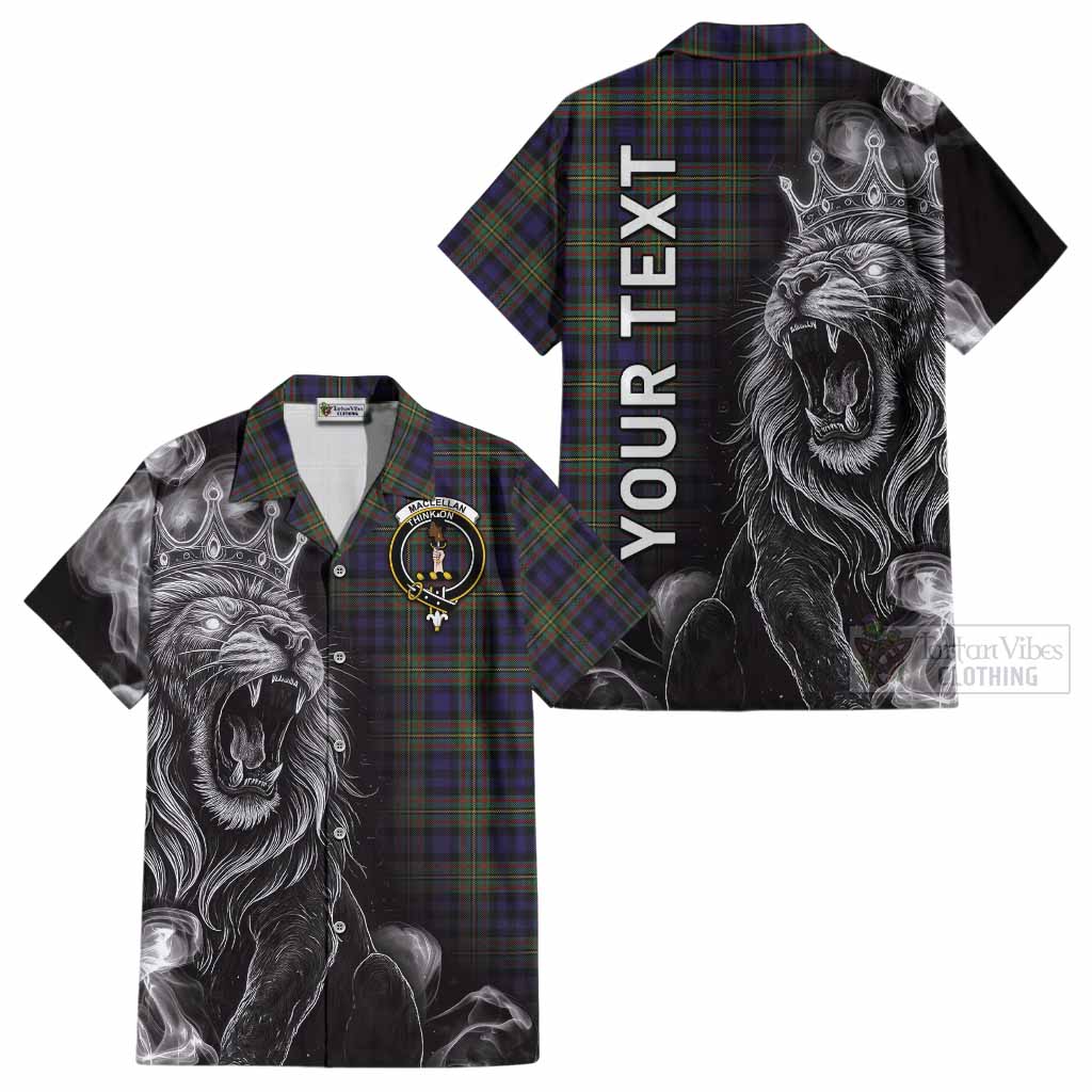 MacLellan (McLellan) Tartan Cotton Hawaiian Shirt Roaring Lion Heritage