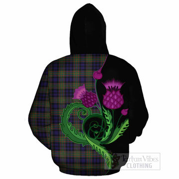 MacLellan (McLellan) Tartan Cotton Hoodie Traditional Scottish Thistle