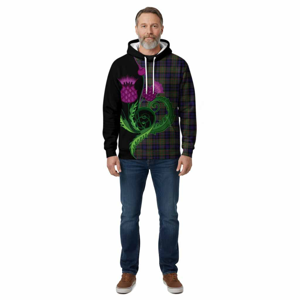 MacLellan (McLellan) Tartan Cotton Hoodie Traditional Scottish Thistle