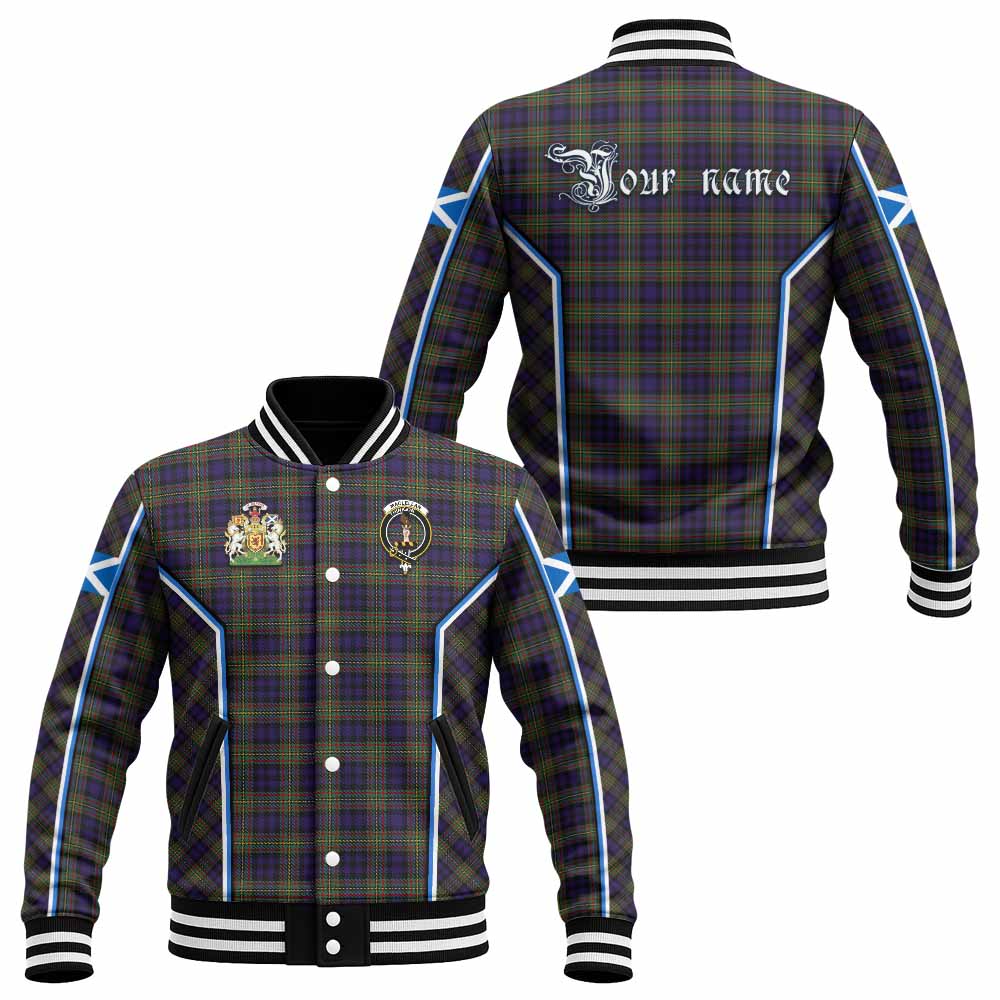 MacLellan (McLellan) Tartan Crest Baseball Jacket Scotland Coat of Arm Flag Style - Tartan Vibes Clothing