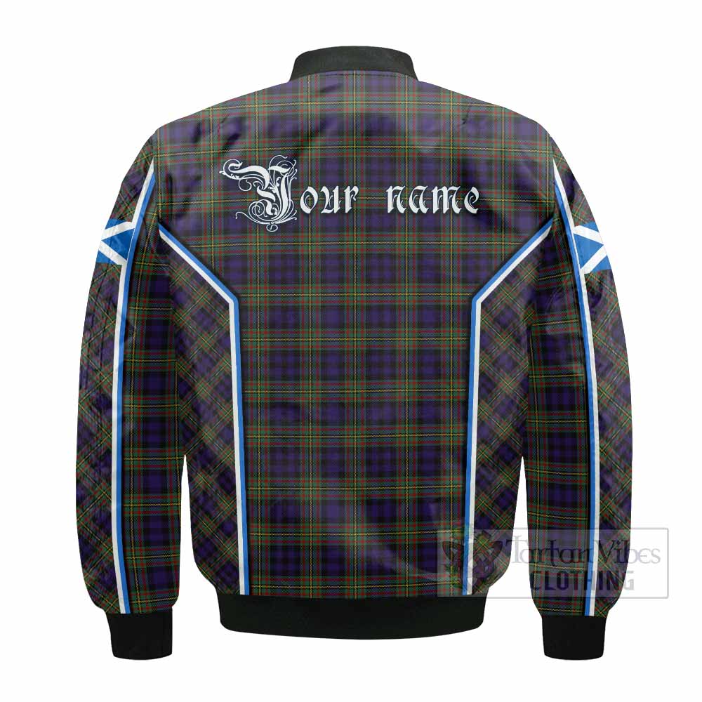 MacLellan (McLellan) Tartan Crest Bomber Jacket Scotland Coat of Arm Flag Style - Tartan Vibes Clothing