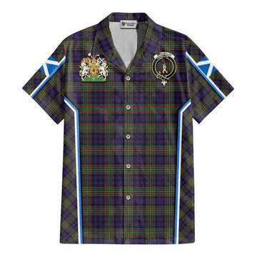 MacLellan (McLellan) Tartan Crest Cotton Hawaiian Shirt Scotland Coat of Arm Flag Style - Tartan Vibes Clothing