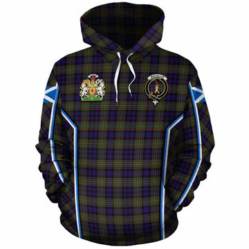 MacLellan (McLellan) Tartan Crest Cotton Hoodie Scotland Coat of Arm Flag Style
