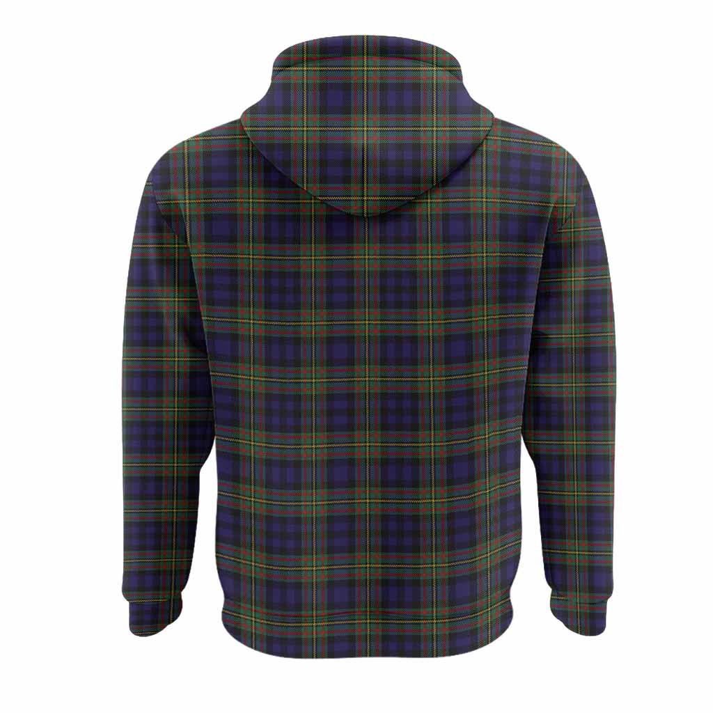 MacLellan (McLellan) Tartan Crest Hoodie Ferocious Lion Style