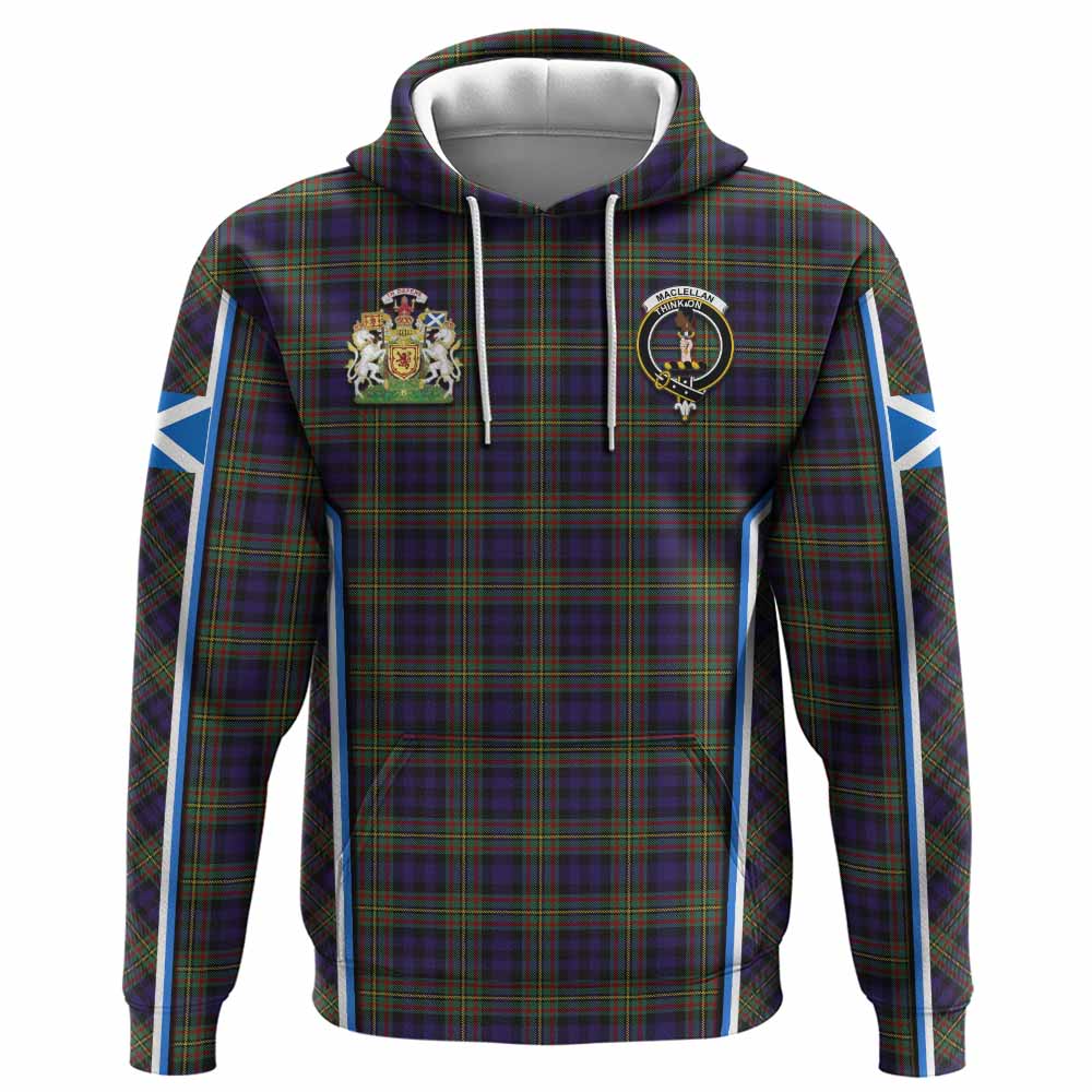 MacLellan (McLellan) Tartan Crest Hoodie Scotland Coat of Arm Flag Style - Tartan Vibes Clothing