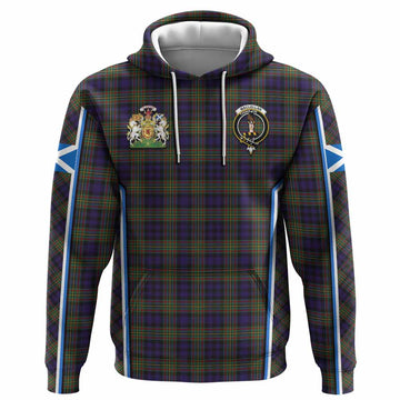 MacLellan (McLellan) Tartan Crest Hoodie Scotland Coat of Arm Flag Style