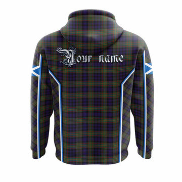 MacLellan (McLellan) Tartan Crest Hoodie Scotland Coat of Arm Flag Style