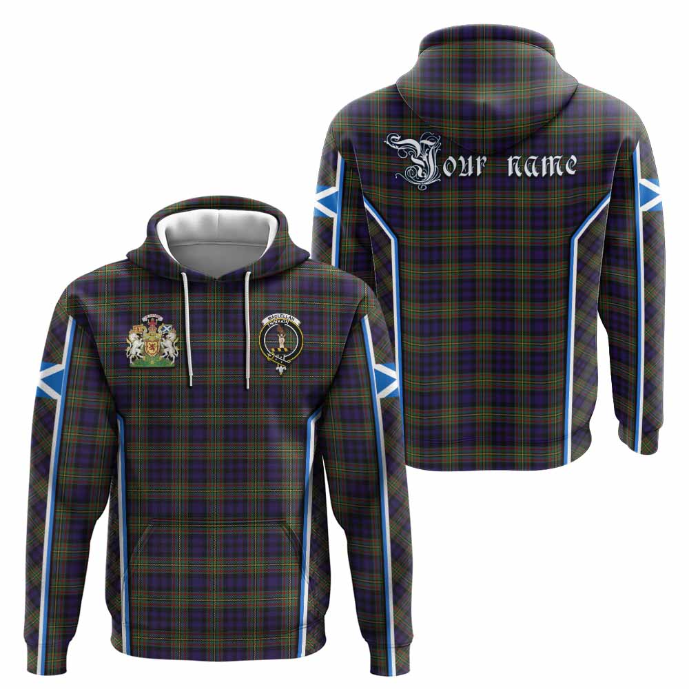 MacLellan (McLellan) Tartan Crest Hoodie Scotland Coat of Arm Flag Style - Tartan Vibes Clothing
