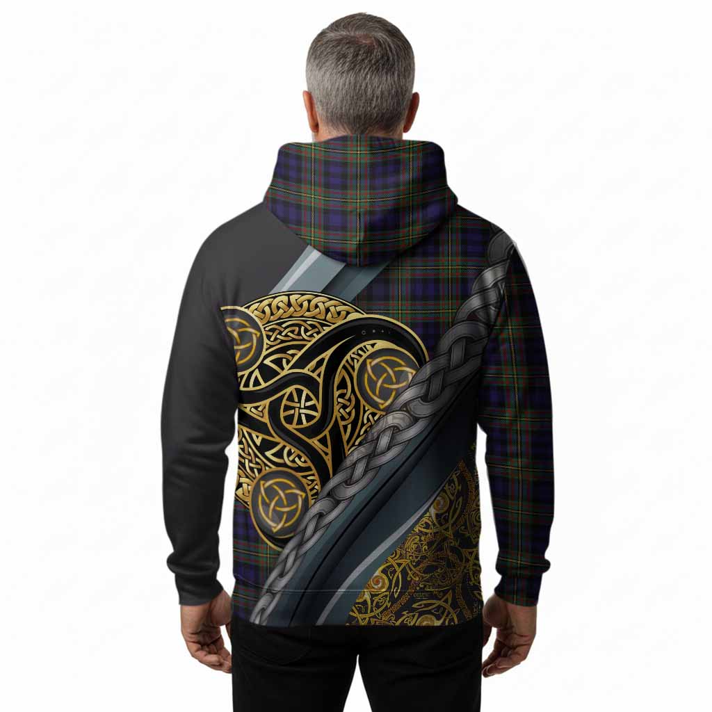 MacLellan (McLellan) Tartan Crest Hoodie Scottish Triskele Celtic