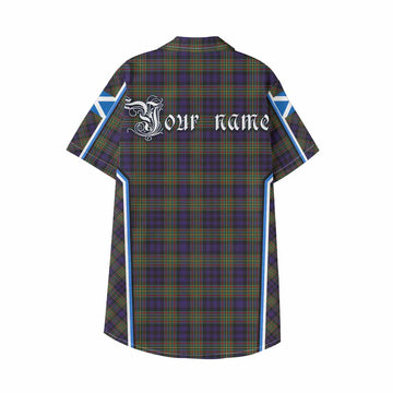 MacLellan (McLellan) Tartan Crest Kid Hawaiian Shirt Scotland Coat of Arm Flag Style - Tartan Vibes Clothing
