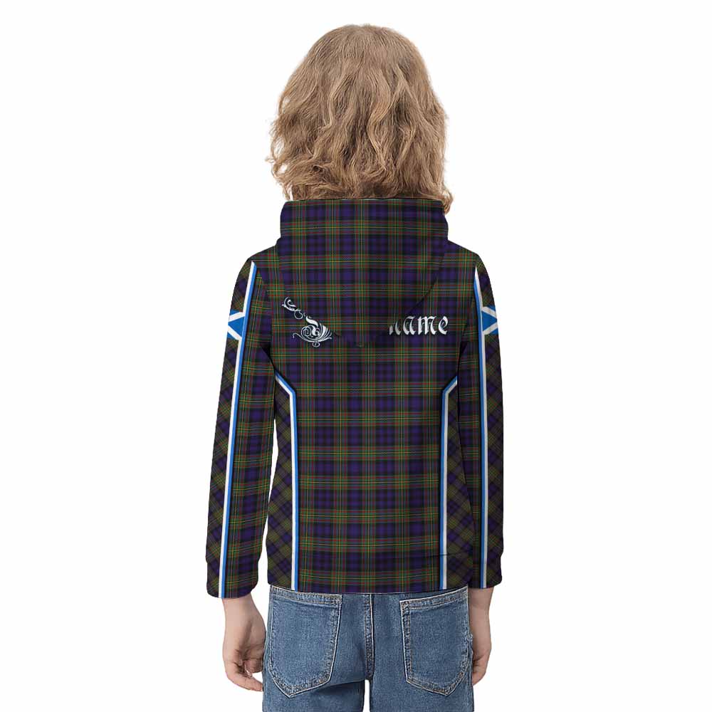 MacLellan (McLellan) Tartan Crest Kid Hoodie Scotland Coat of Arm Flag Style - Tartan Vibes Clothing