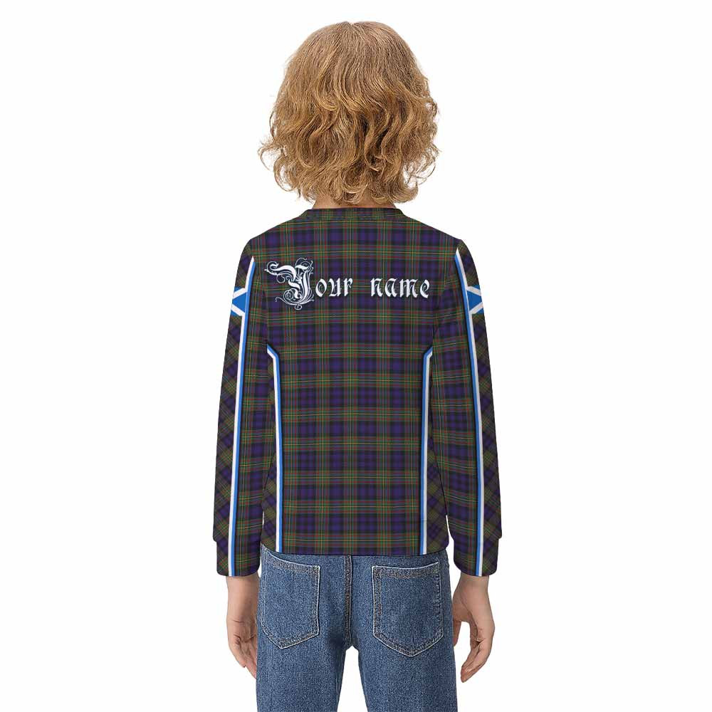 MacLellan (McLellan) Tartan Crest Kid Knitted Sweatshirt Scotland Coat of Arm Flag Style - Tartan Vibes Clothing