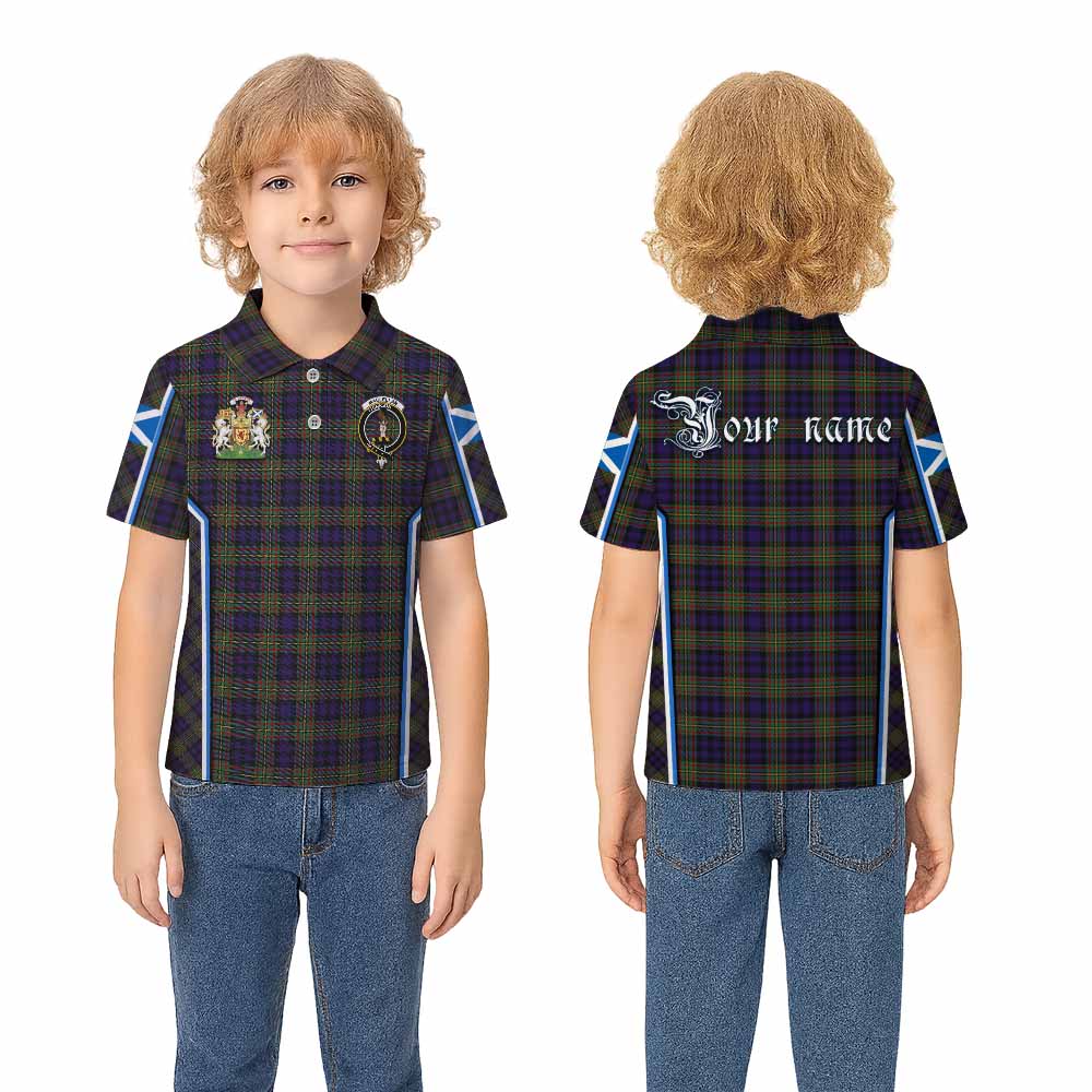 MacLellan (McLellan) Tartan Crest Kid Polo Shirt Scotland Coat of Arm Flag Style - Tartan Vibes Clothing
