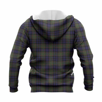 MacLellan (McLellan) Tartan Crest Knitted Hoodie Ferocious Lion Style