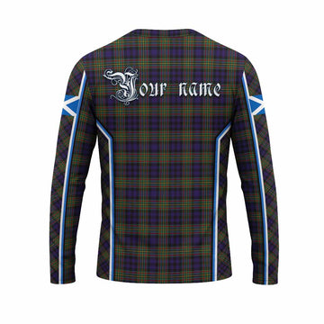 MacLellan (McLellan) Tartan Crest Long Sleeve T-Shirt Scotland Coat of Arm Flag Style - Tartan Vibes Clothing