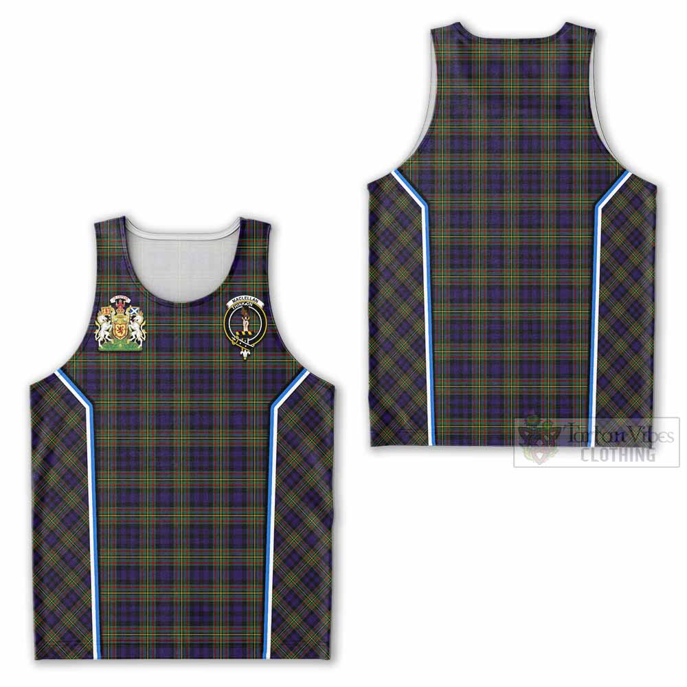MacLellan (McLellan) Tartan Crest Men Tank Top Scotland Coat of Arm Flag Style - Tartan Vibes Clothing