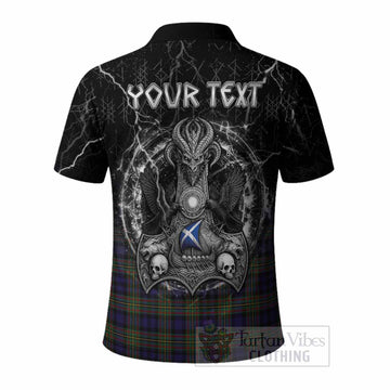 MacLellan (McLellan) Tartan Crest Polo Shirt Celtic Odin's Raven Legacy