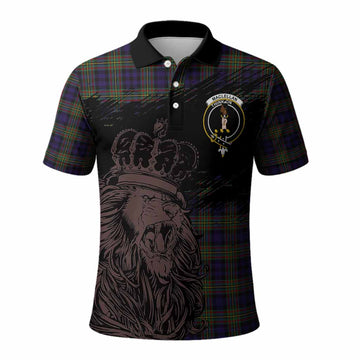 MacLellan (McLellan) Tartan Crest Polo Shirt Crowned Lion Heritage Style