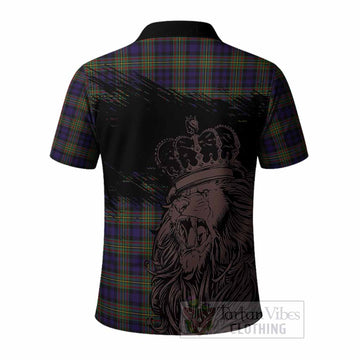 MacLellan (McLellan) Tartan Crest Polo Shirt Crowned Lion Heritage Style